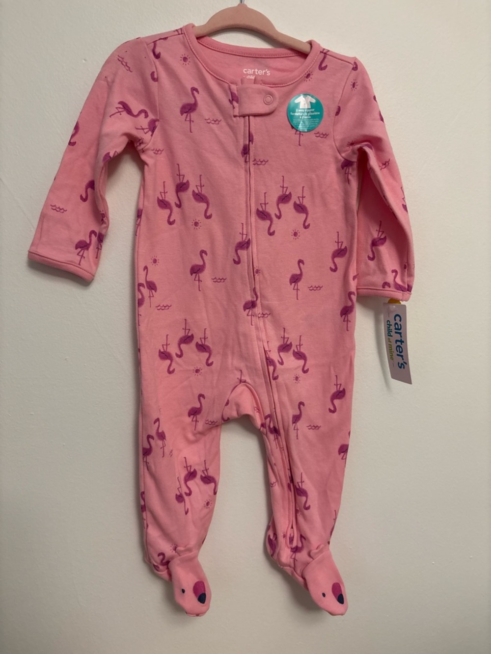 Carter's Pink Flamingo Footed Sleeper
